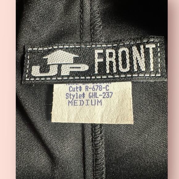 Vtg Y2K Black Mesh Floral Mini High Neck Slip Dress Whimsygoth Fairycore Medium - Picture 4 of 5